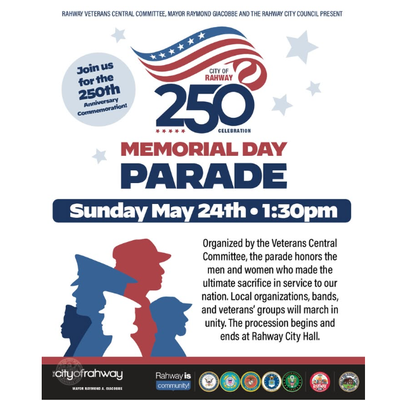 Rahway 250 Celebration Memorial Day Parade