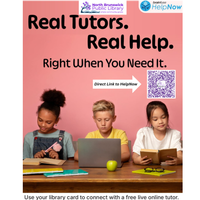 Free Tutoring through North Brunswick Library