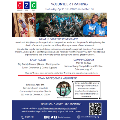 Comfort Zone Camp - Volunteer Training