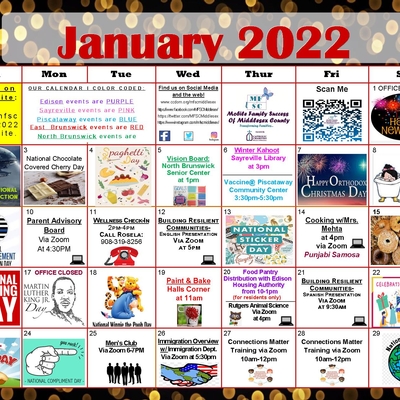 January Calendar of Events