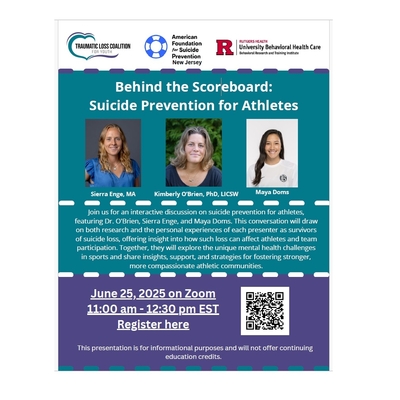 Behind the Scoreboard: Suicide Prevention for Athletes